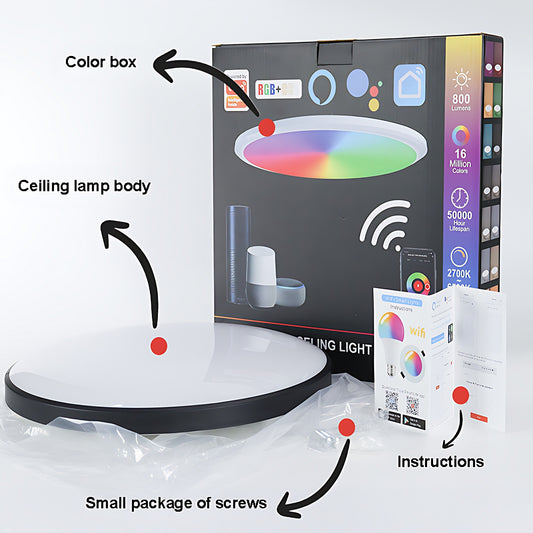 Plafon LED Smart WiFi Águia: Controle a Iluminação do Futuro na Palma da Mão