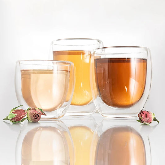 Kit 2 Copos de Vidro Duplo Premium Águia - Isolamento Térmico