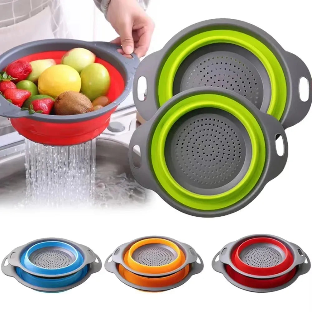 Escorredor Retrátil de Silicone Águia: Organize sua Cozinha com um Clique -  - Dobrável, Silicone, Anti Respingos, Dreno de Cozinha e Armazenamento