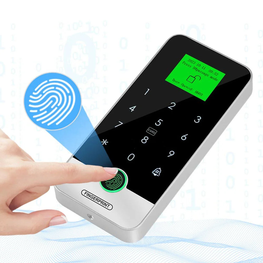 Fechadura Digital Biométrica Inteligente - Biometria, RFID e Senha | À Prova D'água IP65 e Controle via App