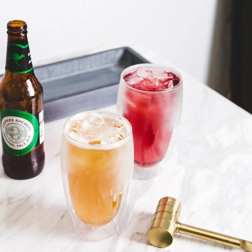 Kit 2 Copos Térmicos Egg Shape Águia 450ml - Parede Dupla a Vácuo para Cerveja, Café e Drinks