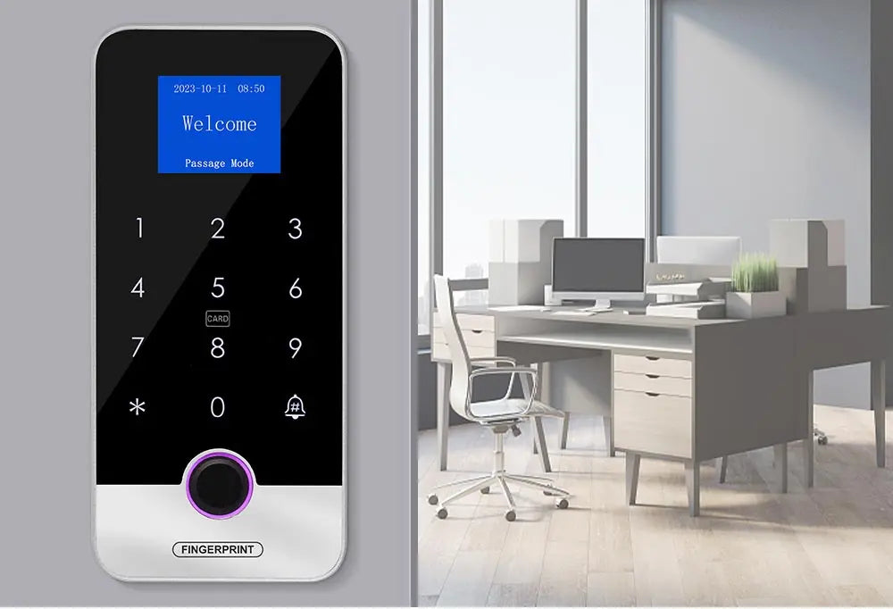 Fechadura Digital Biométrica Inteligente - Biometria, RFID e Senha | À Prova D'água IP65 e Controle via App