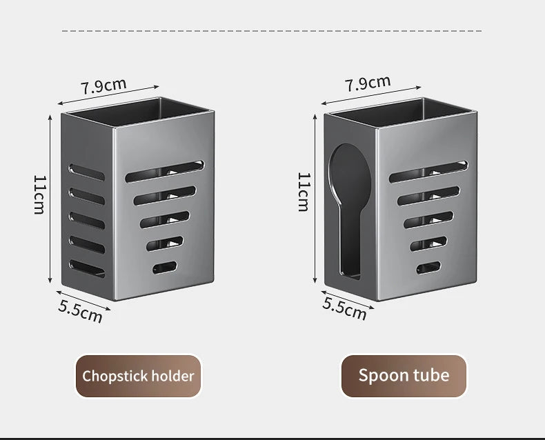 Escorredor de Louças Suspenso Premium - Aço Carbono com Drenagem e Porta Talheres
