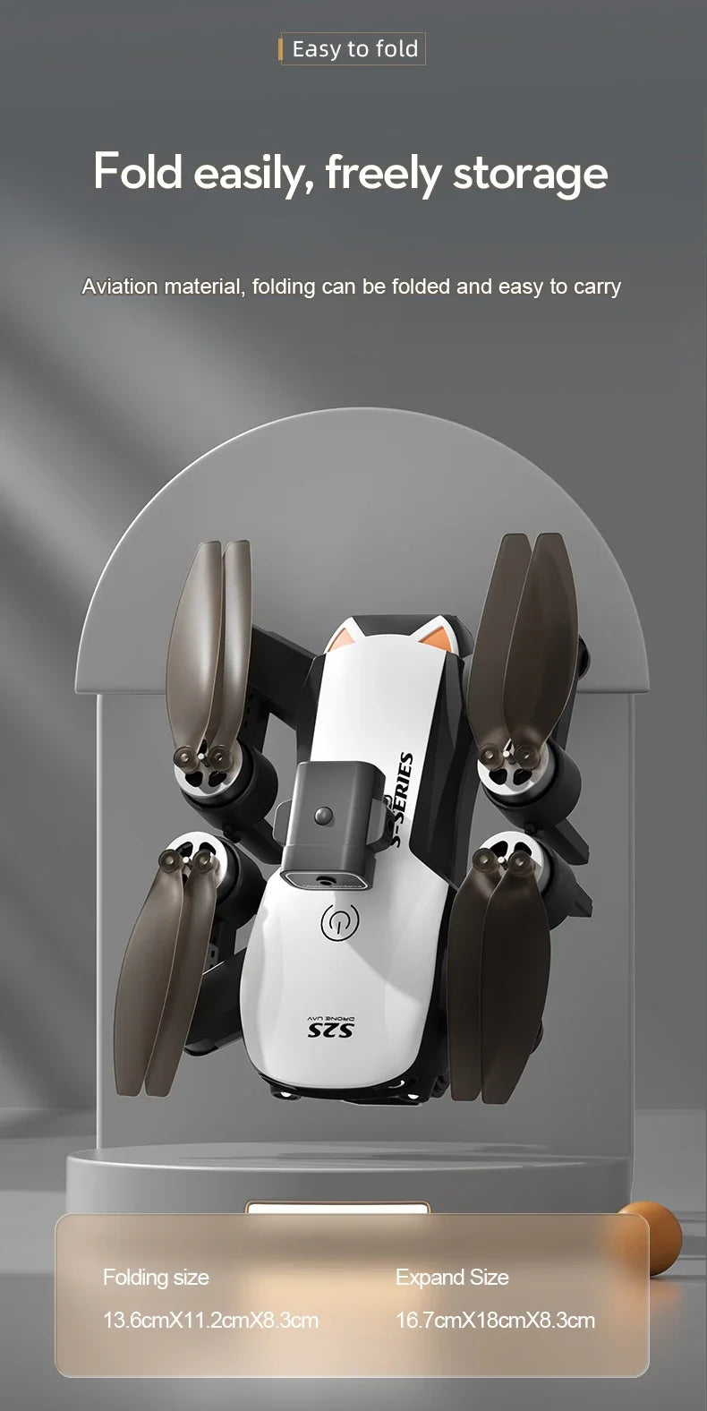 Mini Drone 4k 8K HD Camera Brushless Motor Foldable Rc Quadcoptero