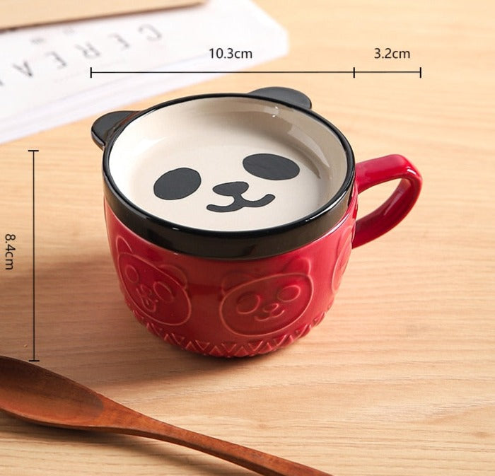 Xícara/Caneca de Cerâmica ou Vidro - Gato / Tigre / Urso / Panda