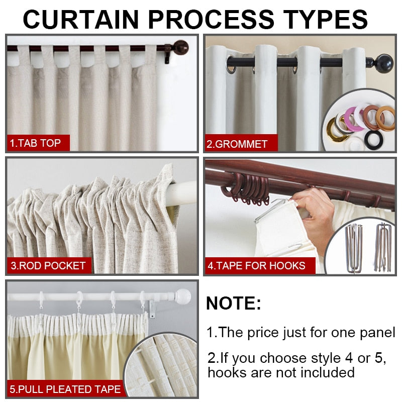 Cortina Padrão Geométrico para Quarto e Sala de Jacquard Elegant Luxury Blackout