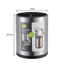 Novo Escorredor de talheres em aço inoxidável sistema de drenagem no fundo