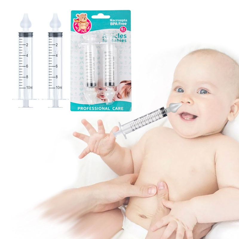 Tubo Seringa Ergonômica Baby Care Nasal 1/2Unidades 10ML
