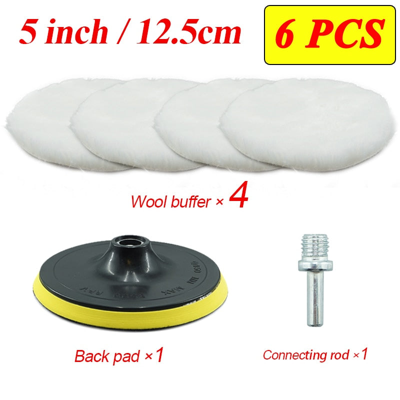 Kit Polimento Automotivo Espuma Boina Disco