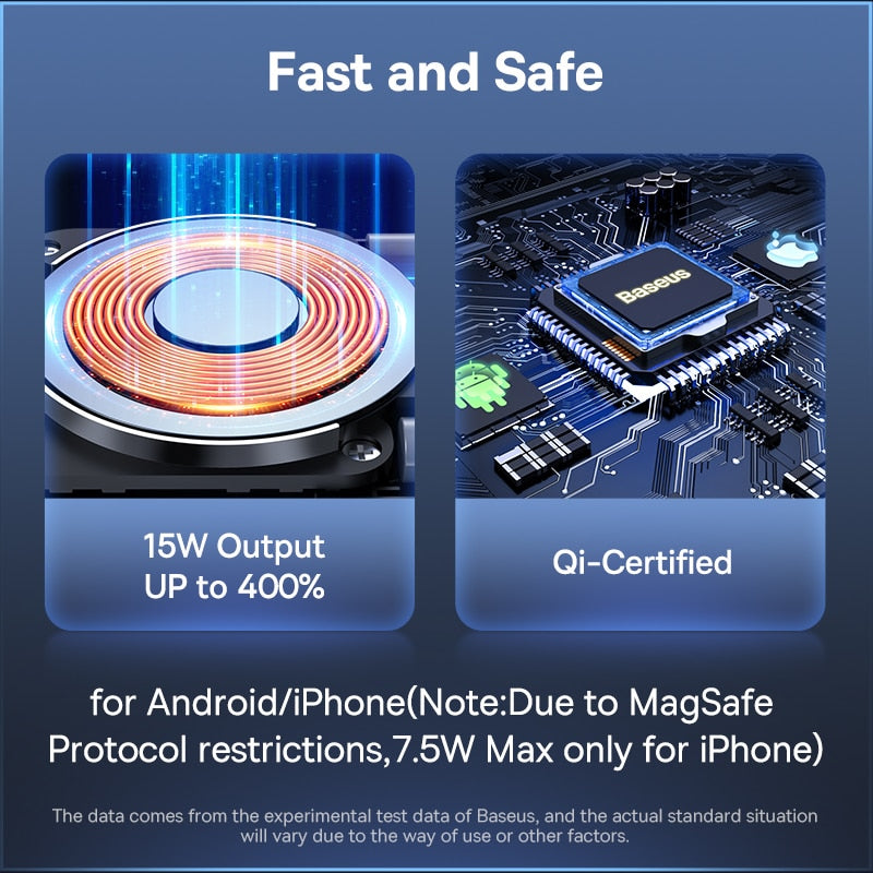 Base para Celular com Carregador sem Fio