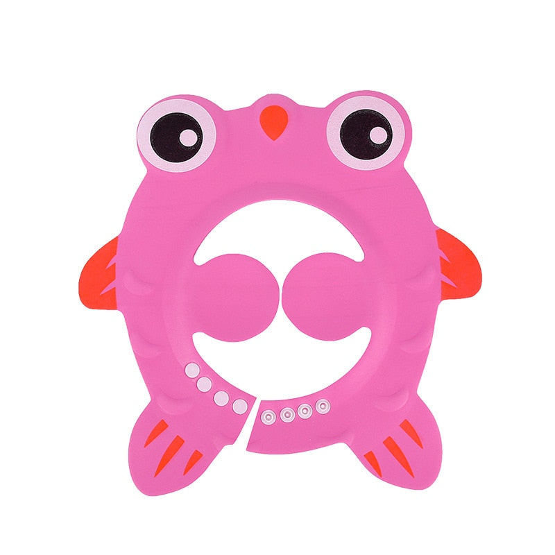 Chuveiro do bebê tampão macio ajustável lavagem de cabelo chapéu para crianças