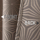 Cortina Padrão Geométrico para Quarto e Sala de Jacquard Elegant Luxury Blackout