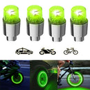 4Pçs/2 Pçs Tampa de Válvula Luminosa para Pneu de Carro/Moto/Bicicleta
