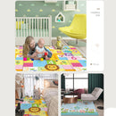 Tapete Dupla Face Crianças e Bebês - Atividade educativa Fácil de Transportar