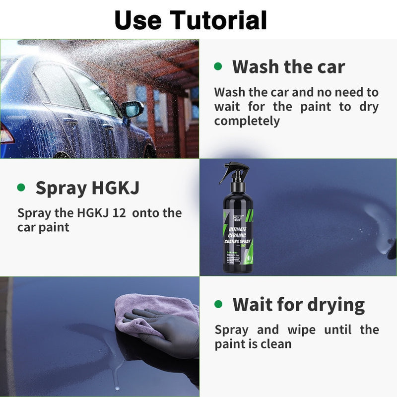Spray Revestimento Cerâmico para automóveis Polimento 50/100/300ml nano hidrofóbico kit de cuidados carro