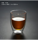 Copo de vidro drinken transparente 80/150/250/350/450 ml dupla camada