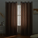 Cortina Padrão Geométrico para Quarto e Sala de Jacquard Elegant Luxury Blackout