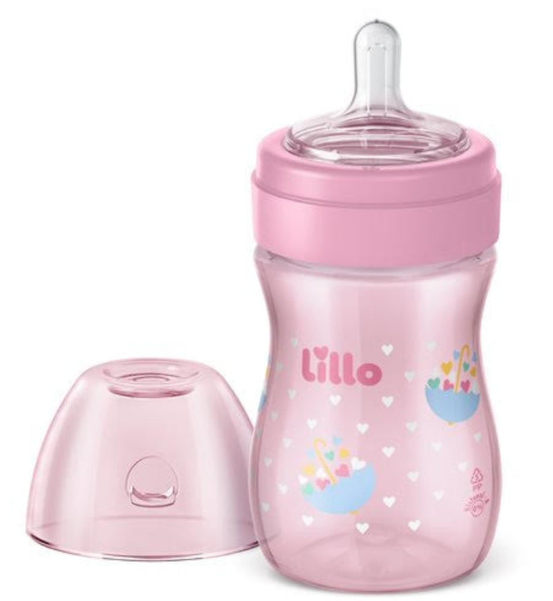 Kit de Mamadeira Primeiros Passos 50/150/240ml Rosa - Lillo