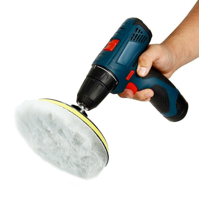 Kit Polimento Automotivo Espuma Boina Disco