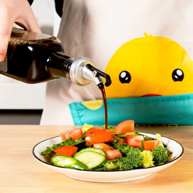 Tampa Anti-Gotejamento Premium, Bico à Prova de Vazamento para Molho, Óleo, Azeite, Soja, Criativo