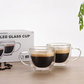 80 / 150 / 250 / 350 / 450 / 650ml Copo / Xícara / Caneca - Dupla Parede Com Isolamento de Vidro