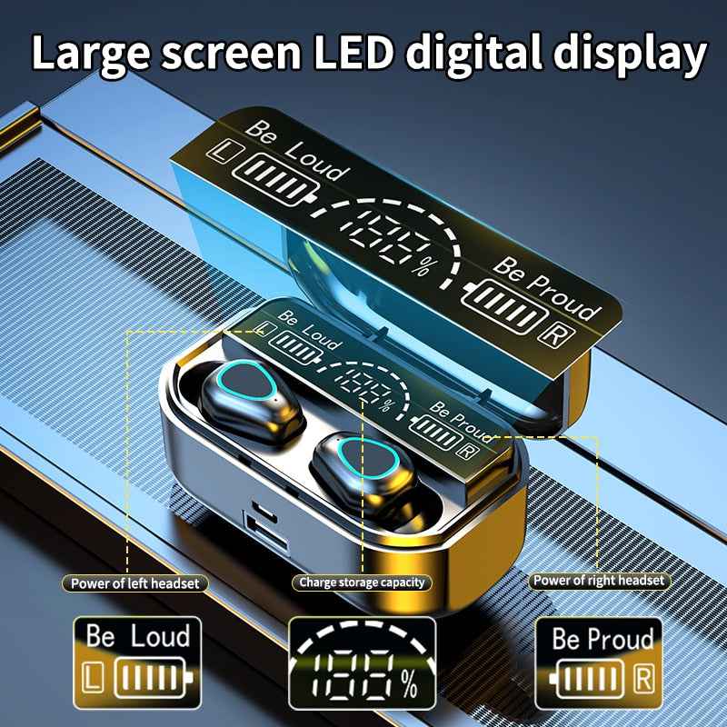 FONE DE OUVIDO SEM FIO TWS G28 SMART THREE TRUE DIGITAL DISPLAY DUAL IN-EAR PLUG TIPO LOW DELAY 5.2 FONE DE OUVIDO BLUETOOTH