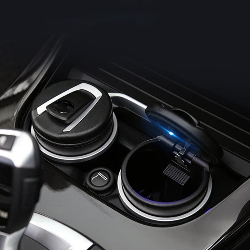 1Pc Cinzeiro de carro com luz de LED