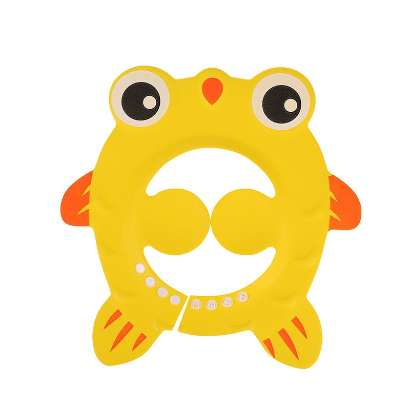 Chuveiro do bebê tampão macio ajustável lavagem de cabelo chapéu para crianças