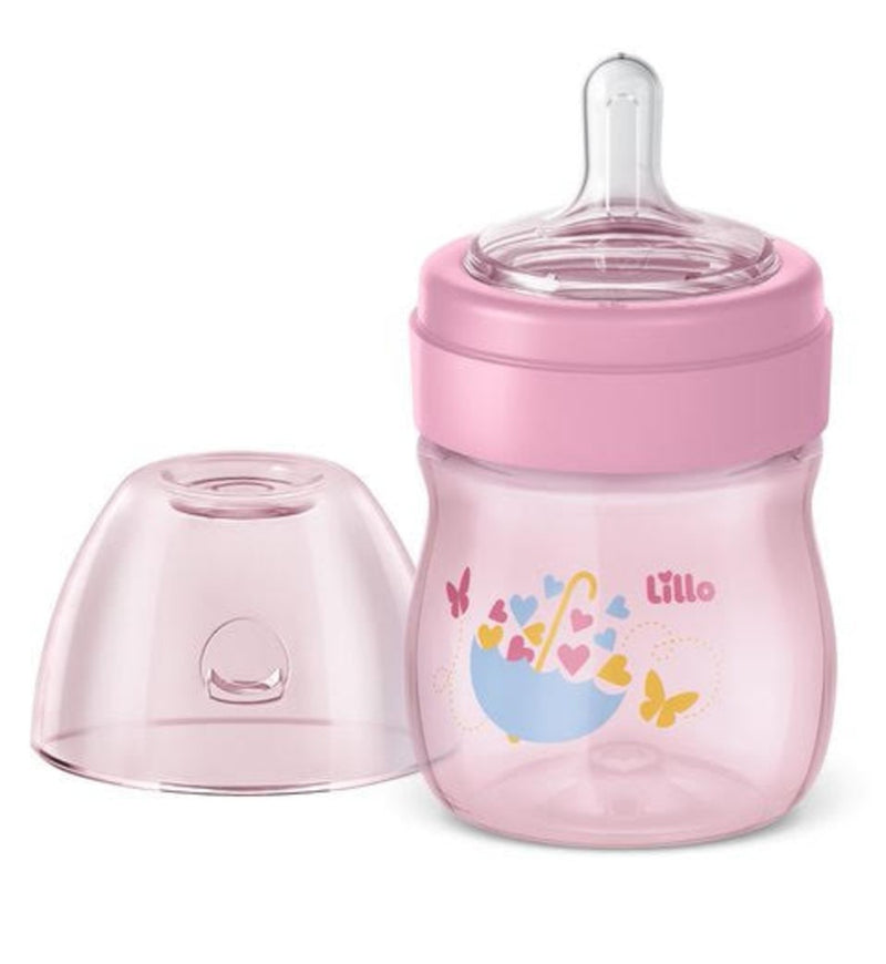 Kit de Mamadeira Primeiros Passos 50/150/240ml Rosa - Lillo