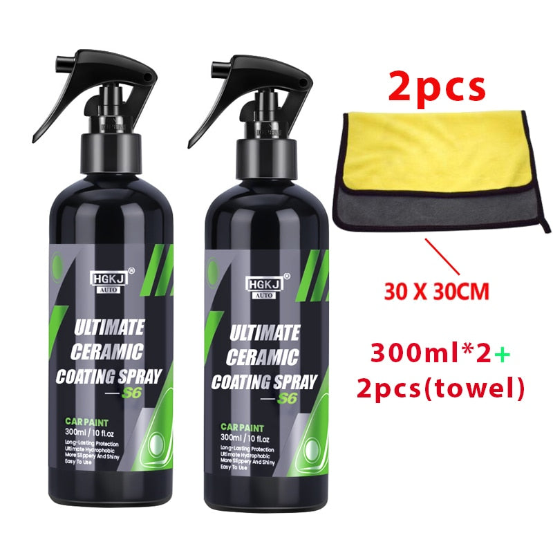 Spray Revestimento Cerâmico para automóveis Polimento 50/100/300ml nano hidrofóbico kit de cuidados carro