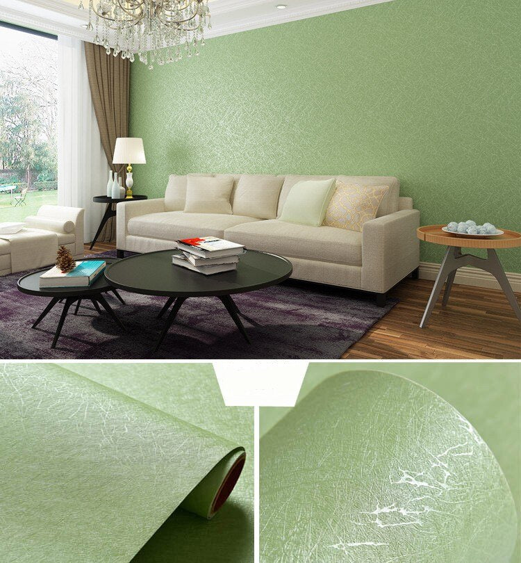 Auto-adesivo papel de parede impermeável cor sólida padrão sala de estar quarto
