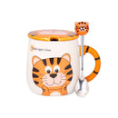 Xícara/Caneca de Cerâmica ou Vidro - Gato / Tigre / Urso / Panda