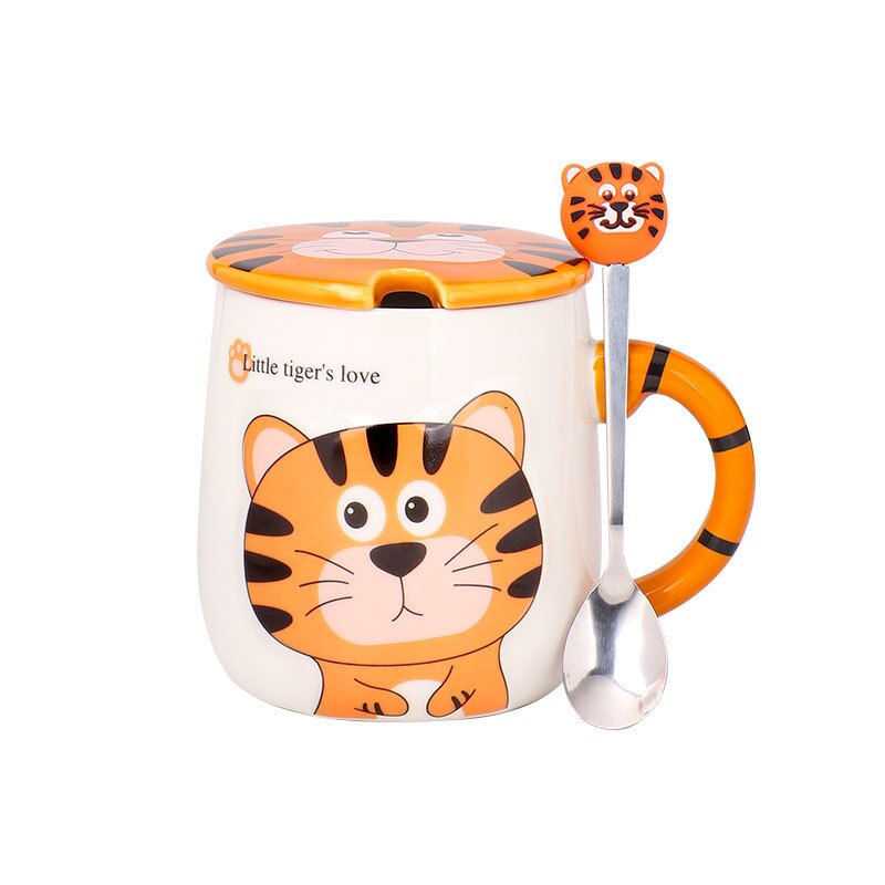 Xícara/Caneca de Cerâmica ou Vidro - Gato / Tigre / Urso / Panda